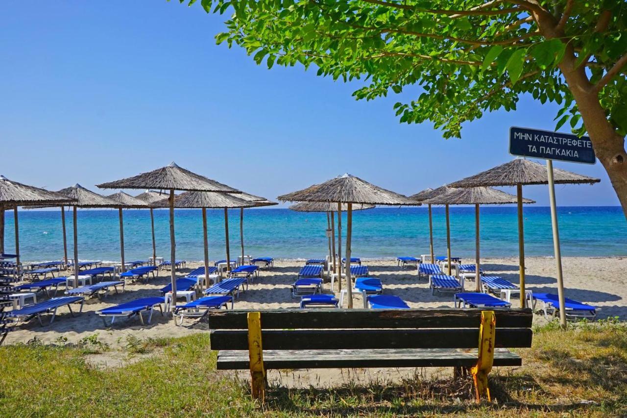 Villa Fofo - Beautiful Sea Front Villa With 650M2 Garden Nea Kallikrateia Exterior photo